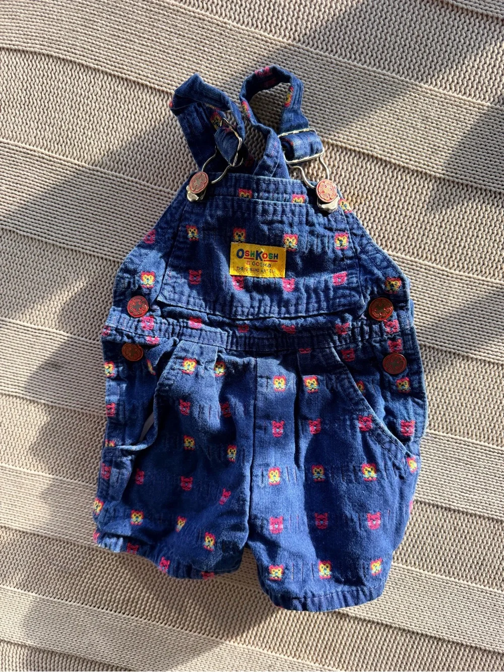 Rare Vintage y2k OshKosh B'gosh Navy Short cotton denim Overalls
